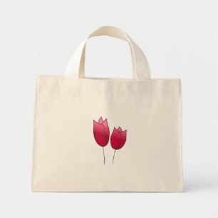 Mini Tote Bag Tulips de printemps