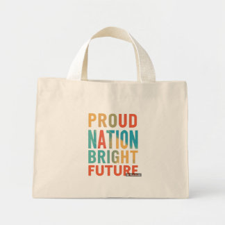 Mini Tote Bag Un avenir radieux pour une nation fière