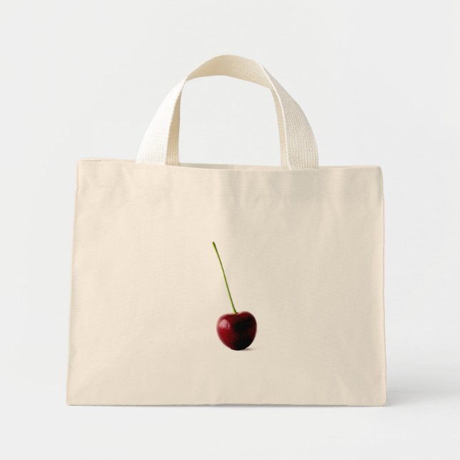 Mini Tote Bag Une cerise douce tcnm (Devant)