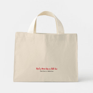 Mini Tote Bag Voici le kit d'urgence pour mariée Accesseur de vo