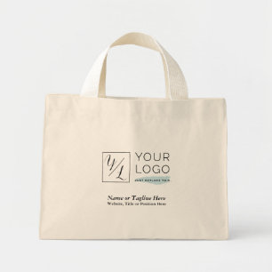 Mini Tote Bag Votre logo d'entreprise et les détails Customisés