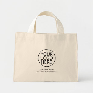 Mini Tote Bag Votre logo d'entreprise et votre site Web personna