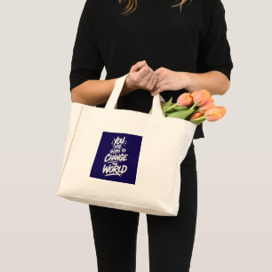 Mini Tote Bag Vous Allez Changer le Monde