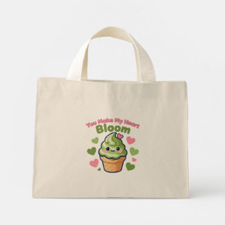 Mini Tote Bag Vous faites éclore mon cœur avec un Matcha Kawaii 