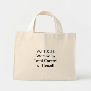 Mini Tote Bag W.I.T.C.H.Femme sous contrôle total