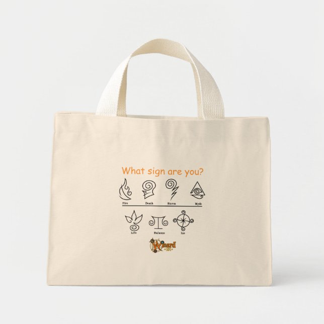Mini Tote Bag Wizard101 Bag - Quel Signe es-tu ? (Devant)