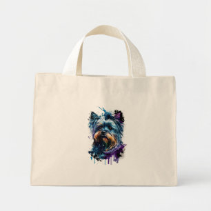 Mini Tote Bag Yorkie, mignon