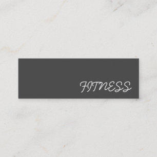 Mini Trendy Creative Gray Fitness Carte de visite sport