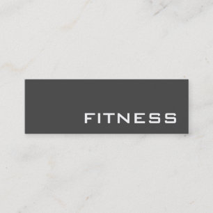 Mini Trendy Creative Gray Fitness Carte de visite sport
