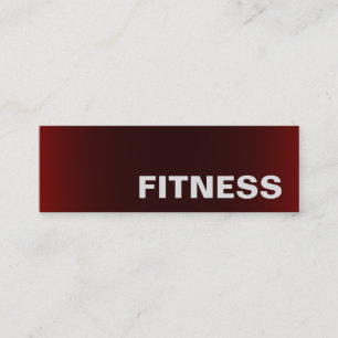 Mini Trendy Creative Red Fitness Sport Carte de visite