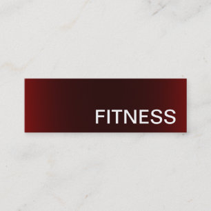 Mini Trendy Creative Red Fitness Sport Carte de visite