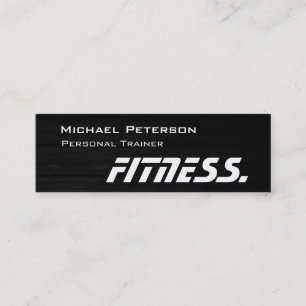 Mini Trendy Wood Trainer Fitness Carte de visite maigre