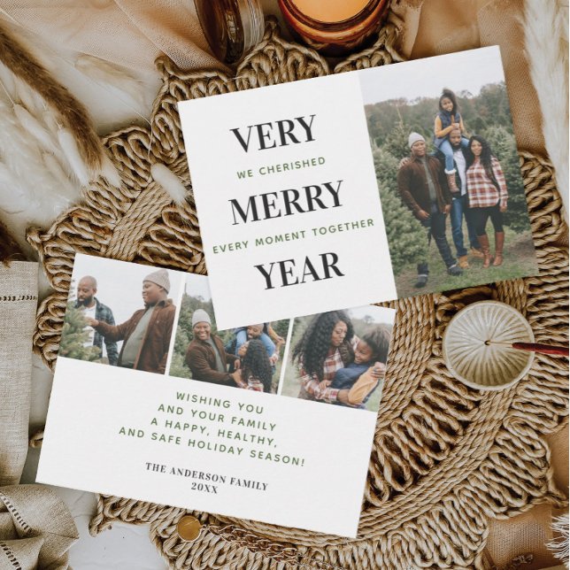 Mini très joyeux année photo Cartes de Noël (Créateur téléchargé)