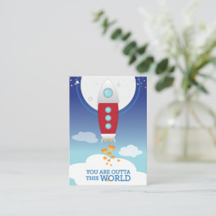 Mini Valentine You Are Outta This World Card