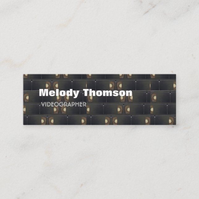 Mini Vidéographe Carte de visite (Devant)