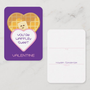 Mini Waffley Sweet Kids Valentine Card
