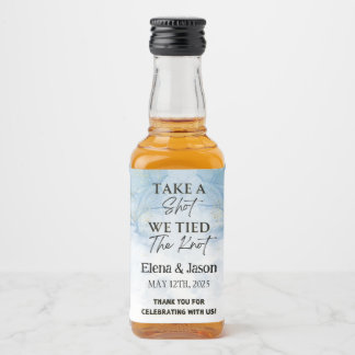 Mini Whiskey Botlle Label - Liquor Label - Wedding