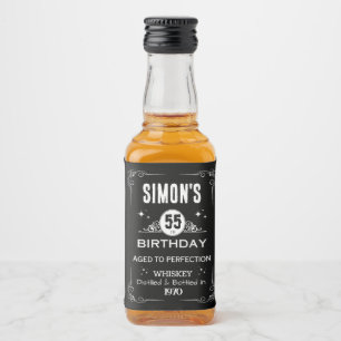 Mini Whiskey Botlle Label - Vintage Liquor Label