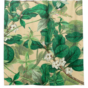 Mini white flowers with leaves pattern