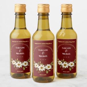 Mini Wine Wedding Party  Wine Label