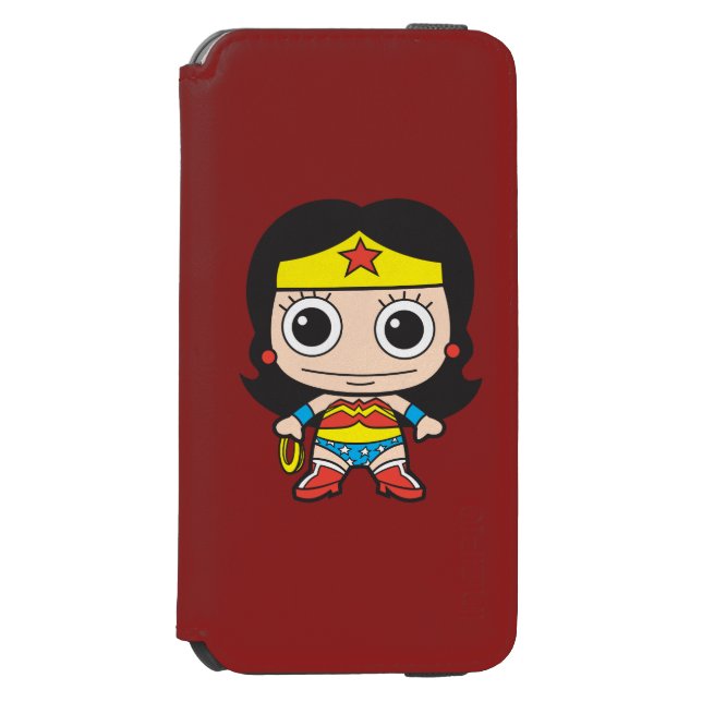 Mini Wonder Woman Incipio iPhone Wallet Case (Folio Front)