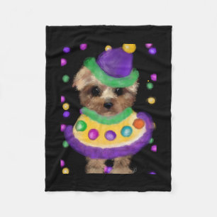 MINI YORKIE POO FLEECE BLANKET