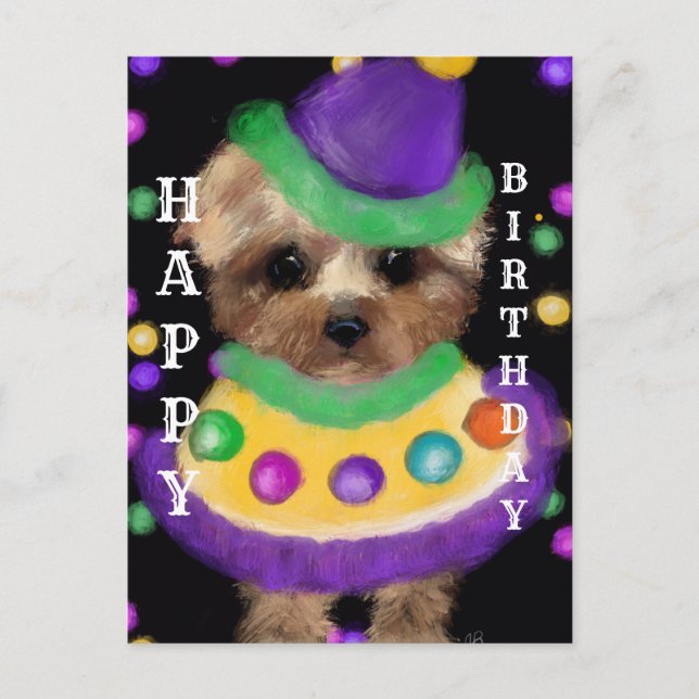 MINI YORKIE POO         POSTCARD (Front)