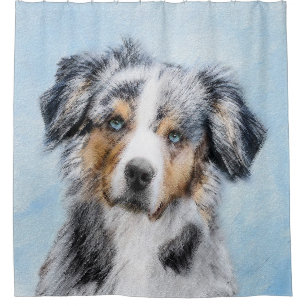 Miniature American Shepherd Painting - Dog Art