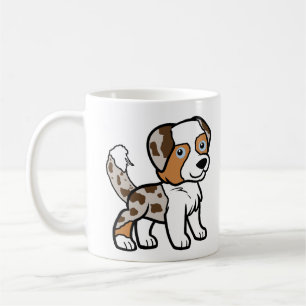 Miniature American Shepherd Red Merle w Tail Coffee Mug