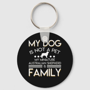 Miniature Australian Shepherd Is Family Keychain