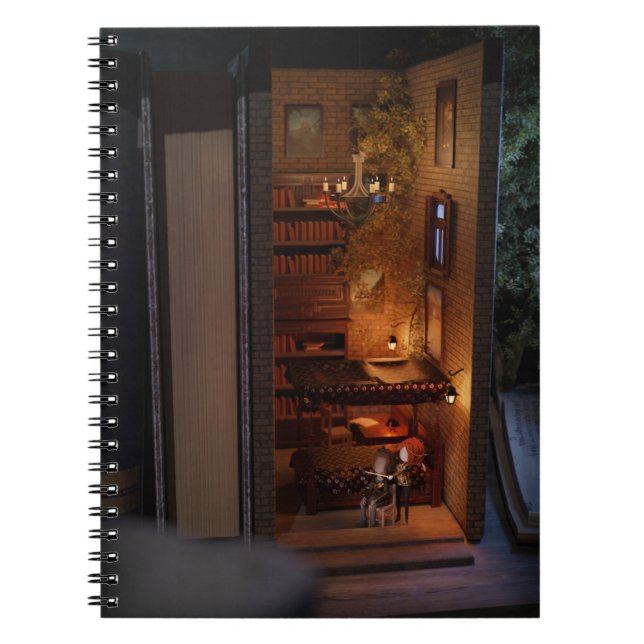 Miniature book nook diorama - enemies to lovers (Front)