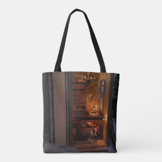 Miniature book nook diorama - enemies to lovers tote bag