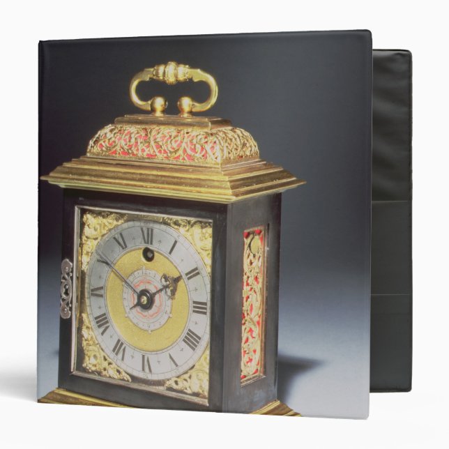Miniature bracket clock binder (Front/Inside)