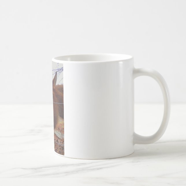 Miniature Brown horse & Easter Bunny Coffee Mug (Right)