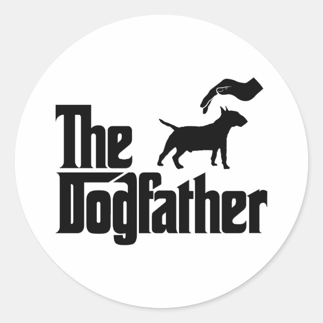 Miniature Bull Terrier Classic Round Sticker (Front)