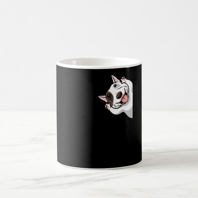 Miniature Bull Terrier Dog Funny Coffee Mug (Center)
