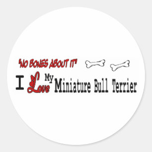 Miniature Bull Terrier (I Love) Sticker
