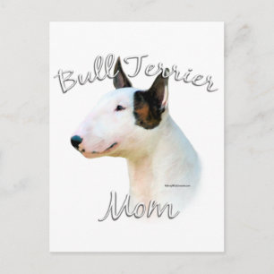 Miniature Bull Terrier Mom 2 Postcard