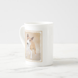 Miniature Bull Terrier Painting - Cute Original Do Bone China Mug