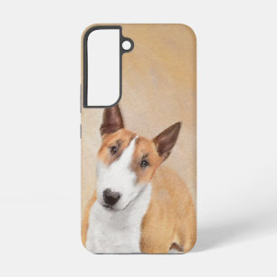 Miniature Bull Terrier Painting - Original Dog Art Samsung Galaxy Case