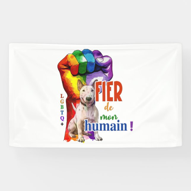 Miniature Bullterrier dog Banner (Horizontal)