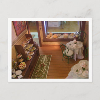Miniature cake shop postcard