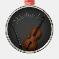 Miniature Cello & Bow Inside Personalized