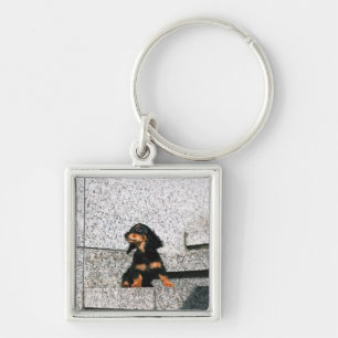 Miniature Dachshund 4 Keychain