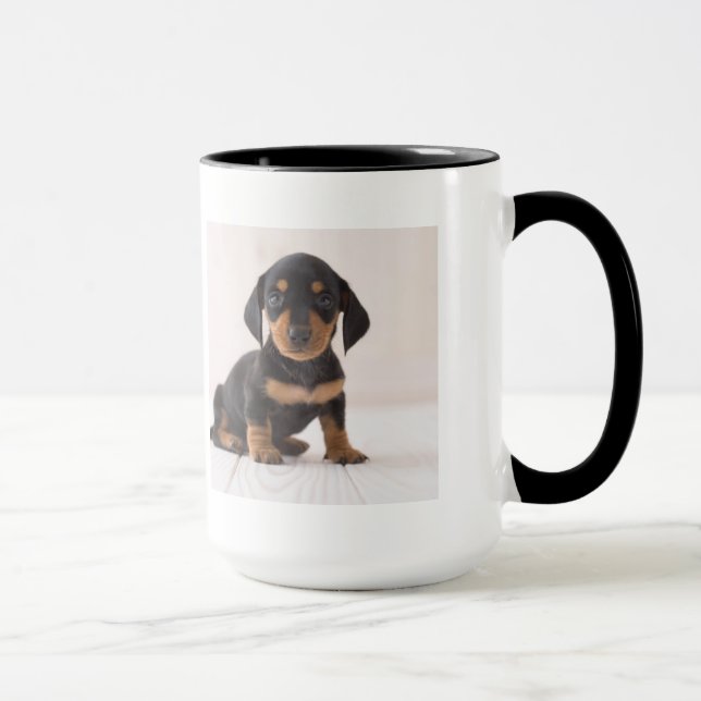 Miniature Dachshund Sitting Mug (Right)