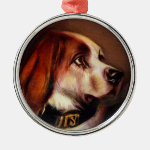 MINIATURE DOG PORTRAITS Bloodhound Metal Ornament