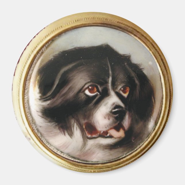 MINIATURE DOG PORTRAITS Newfoundland Magnet (Front)