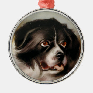 MINIATURE DOG PORTRAITS Newfoundland Metal Ornament
