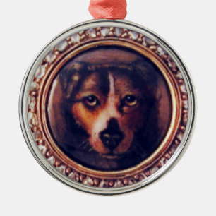 MINIATURE DOG PORTRAITS Pincher Metal Ornament