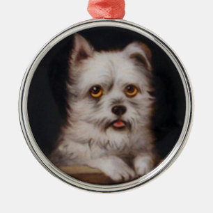 MINIATURE DOG PORTRAITS West Highland Terrier Metal Ornament